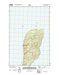 Outer Island Wisconsin Historical topographic map, 1:24000 scale, 7.5 X 7.5 Minute, Year 2013