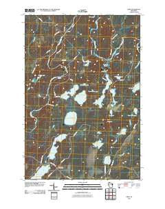 Oxbo Wisconsin Historical topographic map, 1:24000 scale, 7.5 X 7.5 Minute, Year 2010