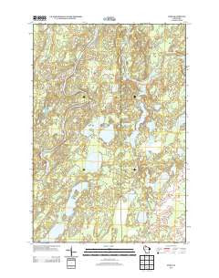 Oxbo Wisconsin Historical topographic map, 1:24000 scale, 7.5 X 7.5 Minute, Year 2013