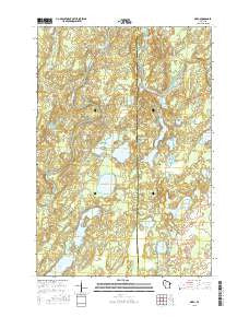 Oxbo Wisconsin Current topographic map, 1:24000 scale, 7.5 X 7.5 Minute, Year 2015
