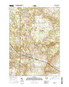 Oxford Wisconsin Current topographic map, 1:24000 scale, 7.5 X 7.5 Minute, Year 2016
