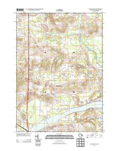 Packwaukee Wisconsin Historical topographic map, 1:24000 scale, 7.5 X 7.5 Minute, Year 2013