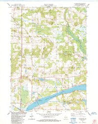 Packwaukee Wisconsin Historical topographic map, 1:24000 scale, 7.5 X 7.5 Minute, Year 1984