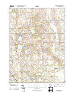 Paddock Lake Wisconsin Historical topographic map, 1:24000 scale, 7.5 X 7.5 Minute, Year 2013