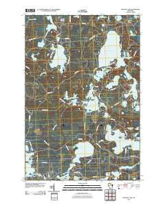 Papoose Lake Wisconsin Historical topographic map, 1:24000 scale, 7.5 X 7.5 Minute, Year 2010