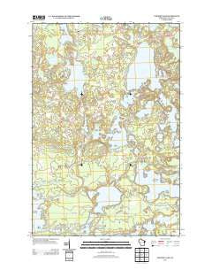 Papoose Lake Wisconsin Historical topographic map, 1:24000 scale, 7.5 X 7.5 Minute, Year 2013