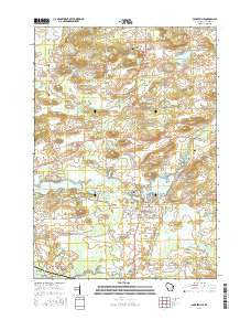 Pardeeville Wisconsin Current topographic map, 1:24000 scale, 7.5 X 7.5 Minute, Year 2016