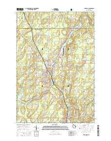 Park Falls Wisconsin Current topographic map, 1:24000 scale, 7.5 X 7.5 Minute, Year 2015