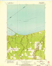 Parkland Wisconsin Historical topographic map, 1:24000 scale, 7.5 X 7.5 Minute, Year 1954