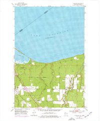 Parkland Wisconsin Historical topographic map, 1:24000 scale, 7.5 X 7.5 Minute, Year 1954