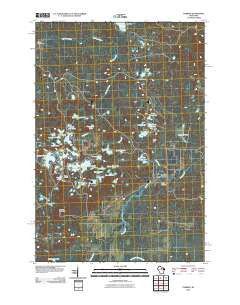 Parrish Wisconsin Historical topographic map, 1:24000 scale, 7.5 X 7.5 Minute, Year 2010