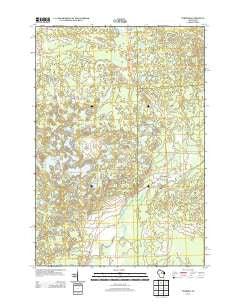 Parrish Wisconsin Historical topographic map, 1:24000 scale, 7.5 X 7.5 Minute, Year 2013