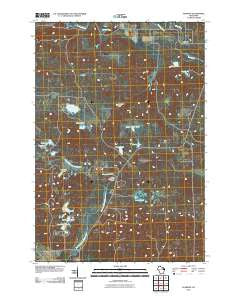 Pearson Wisconsin Historical topographic map, 1:24000 scale, 7.5 X 7.5 Minute, Year 2010