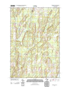 Peeksville Wisconsin Historical topographic map, 1:24000 scale, 7.5 X 7.5 Minute, Year 2013