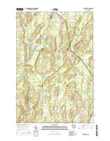 Peeksville Wisconsin Current topographic map, 1:24000 scale, 7.5 X 7.5 Minute, Year 2015