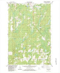 Peeksville Wisconsin Historical topographic map, 1:24000 scale, 7.5 X 7.5 Minute, Year 1984
