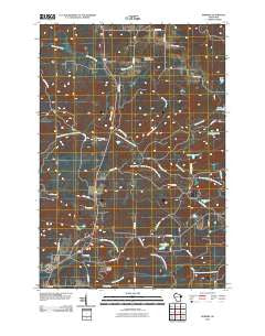 Pembine Wisconsin Historical topographic map, 1:24000 scale, 7.5 X 7.5 Minute, Year 2010