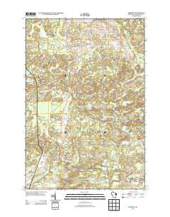 Pembine Wisconsin Historical topographic map, 1:24000 scale, 7.5 X 7.5 Minute, Year 2013