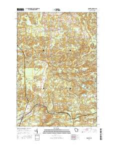 Pembine Wisconsin Current topographic map, 1:24000 scale, 7.5 X 7.5 Minute, Year 2016