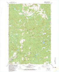 Pembine Wisconsin Historical topographic map, 1:24000 scale, 7.5 X 7.5 Minute, Year 1982