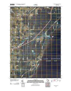 Pensaukee Wisconsin Historical topographic map, 1:24000 scale, 7.5 X 7.5 Minute, Year 2010