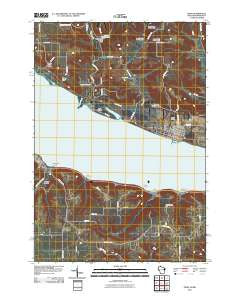 Pepin Wisconsin Historical topographic map, 1:24000 scale, 7.5 X 7.5 Minute, Year 2010