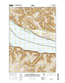 Pepin Wisconsin Current topographic map, 1:24000 scale, 7.5 X 7.5 Minute, Year 2015
