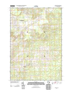 Peplin Wisconsin Historical topographic map, 1:24000 scale, 7.5 X 7.5 Minute, Year 2013