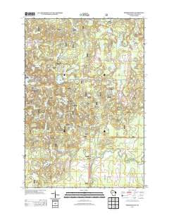 Perkinstown Wisconsin Historical topographic map, 1:24000 scale, 7.5 X 7.5 Minute, Year 2013