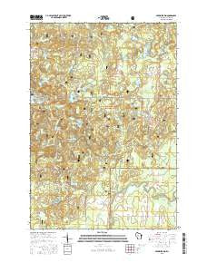 Perkinstown Wisconsin Current topographic map, 1:24000 scale, 7.5 X 7.5 Minute, Year 2015