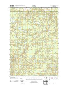 Perote Lake Wisconsin Historical topographic map, 1:24000 scale, 7.5 X 7.5 Minute, Year 2013