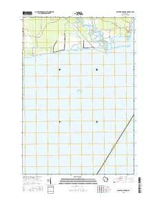 Peshtigo Harbor Wisconsin Current topographic map, 1:24000 scale, 7.5 X 7.5 Minute, Year 2015