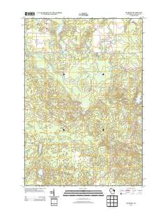 Pickerel Wisconsin Historical topographic map, 1:24000 scale, 7.5 X 7.5 Minute, Year 2013