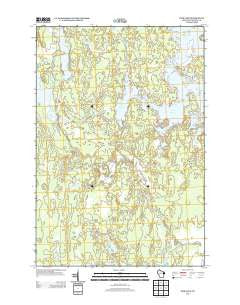 Pier Lake Wisconsin Historical topographic map, 1:24000 scale, 7.5 X 7.5 Minute, Year 2013