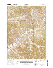 Pigeon Falls Wisconsin Current topographic map, 1:24000 scale, 7.5 X 7.5 Minute, Year 2015