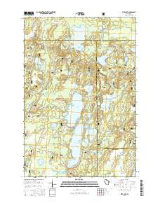 Pike Lake Wisconsin Current topographic map, 1:24000 scale, 7.5 X 7.5 Minute, Year 2015