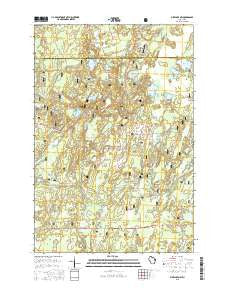 Pike Lake NW Wisconsin Current topographic map, 1:24000 scale, 7.5 X 7.5 Minute, Year 2015