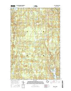 Pine Lake Wisconsin Current topographic map, 1:24000 scale, 7.5 X 7.5 Minute, Year 2015