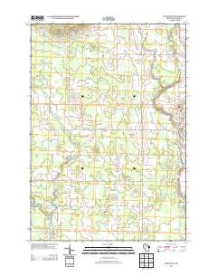 Pittsville Wisconsin Historical topographic map, 1:24000 scale, 7.5 X 7.5 Minute, Year 2013