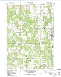 Pittsville Wisconsin Historical topographic map, 1:24000 scale, 7.5 X 7.5 Minute, Year 1984