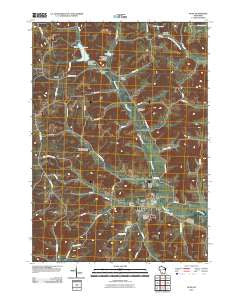 Plain Wisconsin Historical topographic map, 1:24000 scale, 7.5 X 7.5 Minute, Year 2010