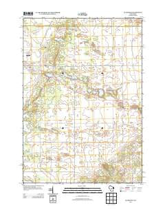 Plainfield Wisconsin Historical topographic map, 1:24000 scale, 7.5 X 7.5 Minute, Year 2013