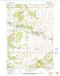 Plainfield Wisconsin Historical topographic map, 1:24000 scale, 7.5 X 7.5 Minute, Year 1968