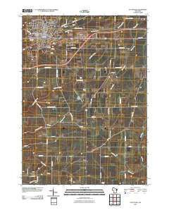Platteville Wisconsin Historical topographic map, 1:24000 scale, 7.5 X 7.5 Minute, Year 2010