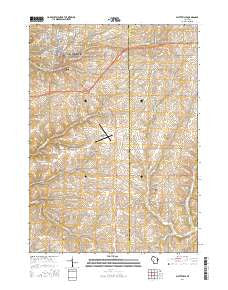 Platteville Wisconsin Current topographic map, 1:24000 scale, 7.5 X 7.5 Minute, Year 2016