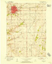 Platteville Wisconsin Historical topographic map, 1:24000 scale, 7.5 X 7.5 Minute, Year 1952
