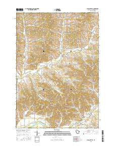 Pleasantville Wisconsin Current topographic map, 1:24000 scale, 7.5 X 7.5 Minute, Year 2015