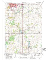 Plymouth South Wisconsin Historical topographic map, 1:24000 scale, 7.5 X 7.5 Minute, Year 1974
