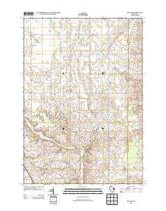 Poland Wisconsin Historical topographic map, 1:24000 scale, 7.5 X 7.5 Minute, Year 2013