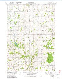 Poland Wisconsin Historical topographic map, 1:24000 scale, 7.5 X 7.5 Minute, Year 1978